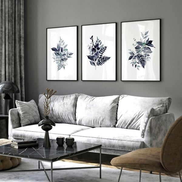 Botanical artwork | set of 3 wall art prints