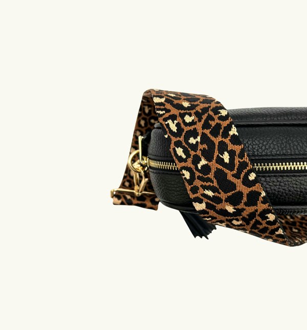 Apatchy London Tan Cheetah Bag Strap