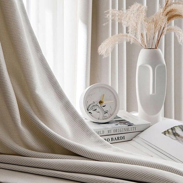 Anydrape Curtain Beige Modern Luxury Retro Style Texture for Living Room 500cm