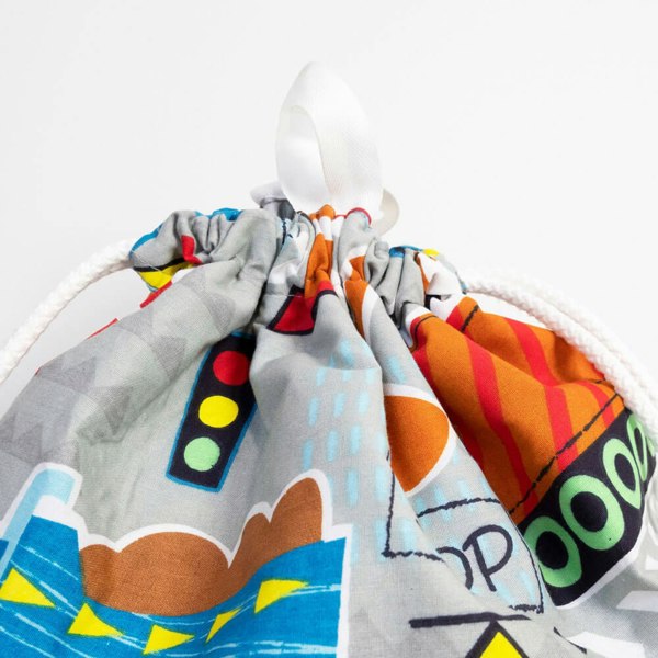 Big Diggers Toy Storage Bag - Happy Linen Company