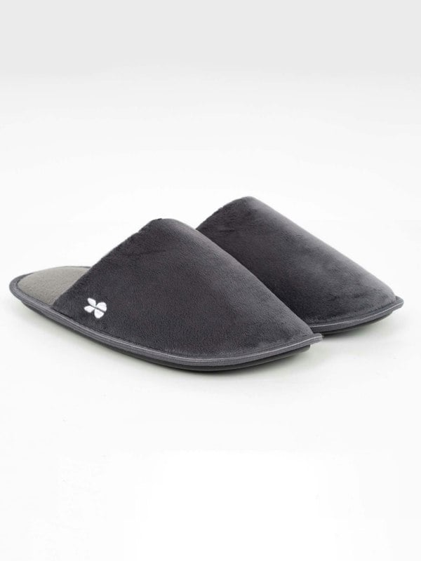 Crosshatch Slipfort Slippers Charcoal