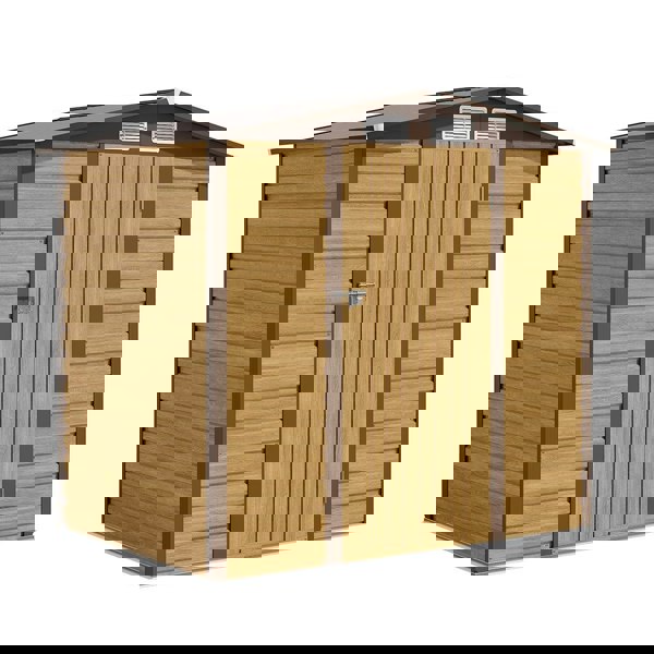 Outdoor Galvanized Steel Tawny Storage Shed Living and Home