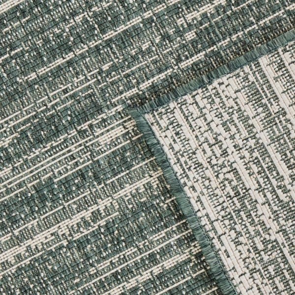 Mèlange Reversible Indoor & Outdoor Green Rug