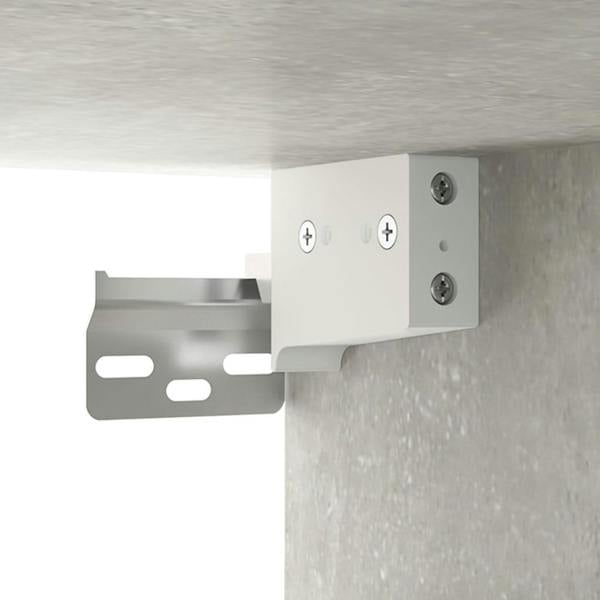 Berkfield Wall Cabinets 2 pcs Concrete Grey 100x36.5x35 cm Engineered Wood