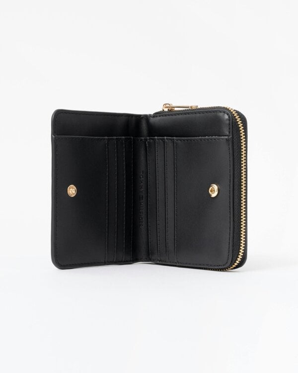 Tommy Hilfiger TH Modern Womens Medium Zip Wallet - Black
