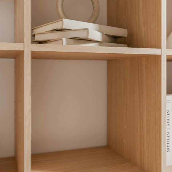 Furniture To Go Mauro 3x3 Storage Unit in Elegancia Oak