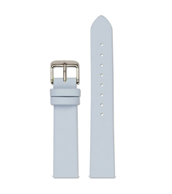 Votch Light blue with brushed silver buckle | 18mm