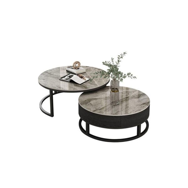 Gibs Nesting Coffee Table 70cm+90cm With Damage For Display-Weilai Concept-Weilai Concept