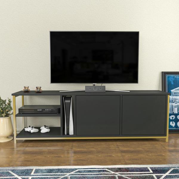 Decorotika Primrose Modern Tv Stand TV Cabinet for TV's up to 72"