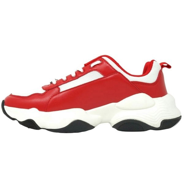 Plein Sport Bold Brand Logo Men's Sneakers - Red & White