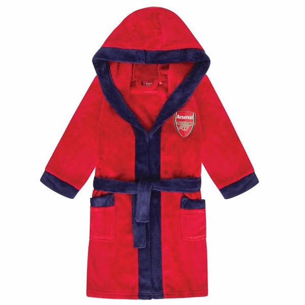 Arsenal FC Kids Red Hooded Dressing Gown 7 - 8 Years, Clothing, Sports, Gift