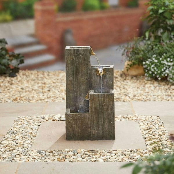 Tranquillity Water Features Coastal Sleepers with Lights Traditional Water Feature