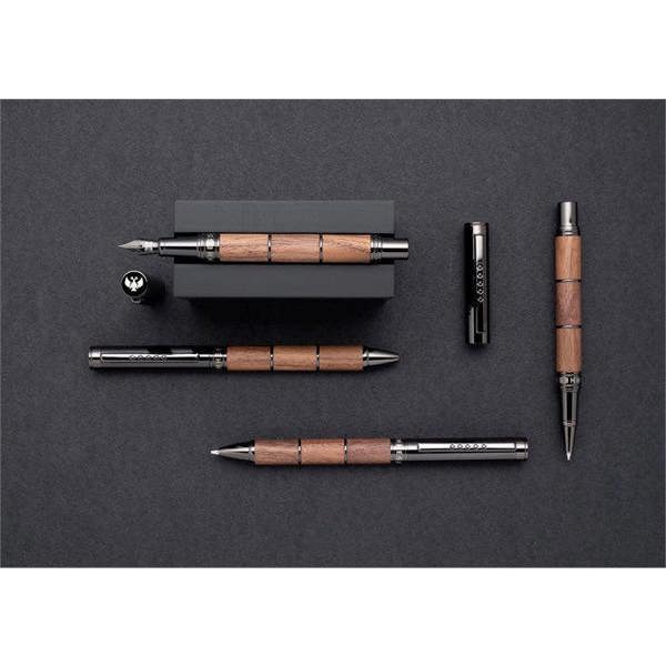 Tom Hessin Revolution Collection Rustic Mechanical Pencil with Wooden Barrel & Gunmetal Trim