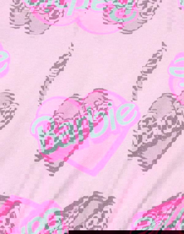 Barbie Girls Pink Heart Logo Sleeveless Playsuit