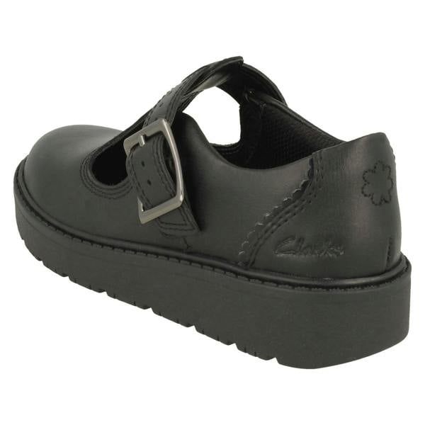 Clarks Girls Clarks Wedge T-Bar Shoes Plain Move K