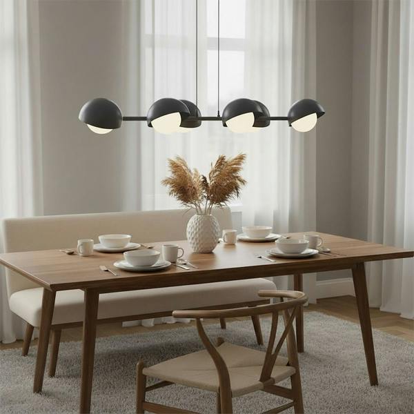 Emibig BOOM Pendant lamp 6 x G9 Black with White Shade