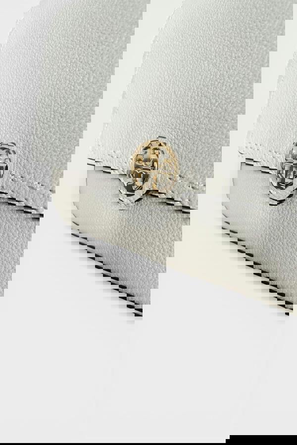 Tory Burch Felix Colour Block Flap Cream Shoulder Bag New Moon Beige