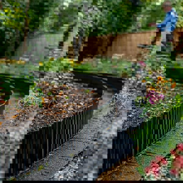 Nicoman Corrugated Metal Garden Border Roll – 5m / 6m / 12m Long Rolls