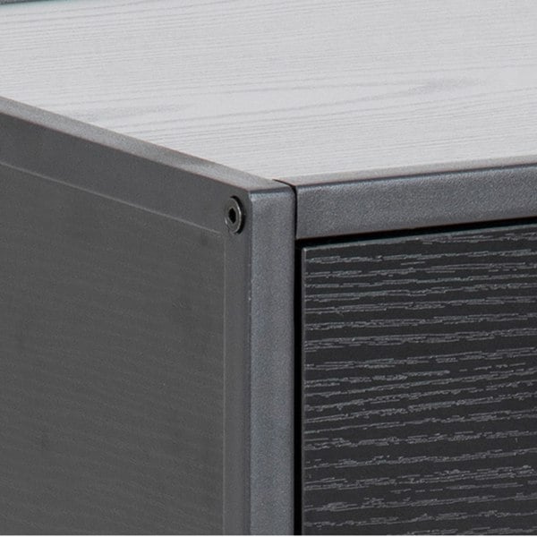 Furniture To Go Seaford Bedside Table with 1 Drawer in Black