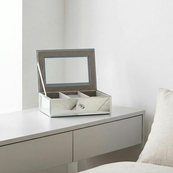 Garden Greatness Single Mirror Glass Jewellery Box
