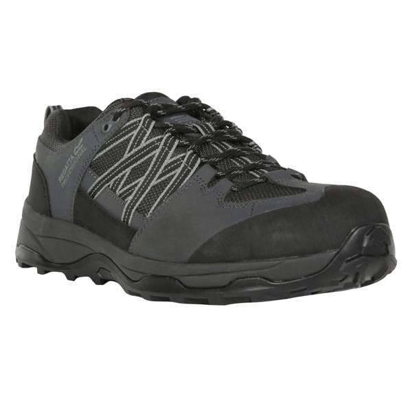 Regatta Professional Mens Safety Trainers - Black/Briar - 