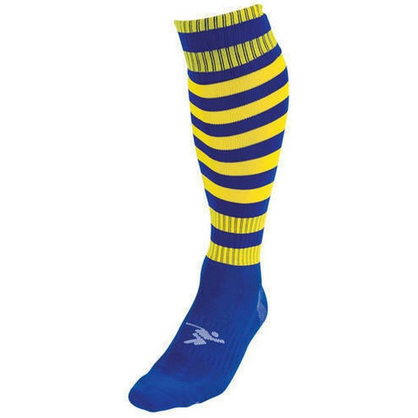 Precision Unisex Adult Pro Hooped Football Socks - Royal Blue/Yellow