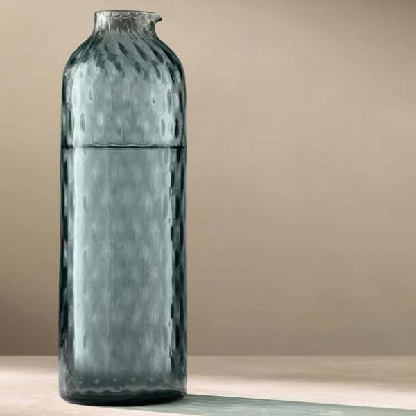 LSA Dapple 1L Glass Carafe Water Blue