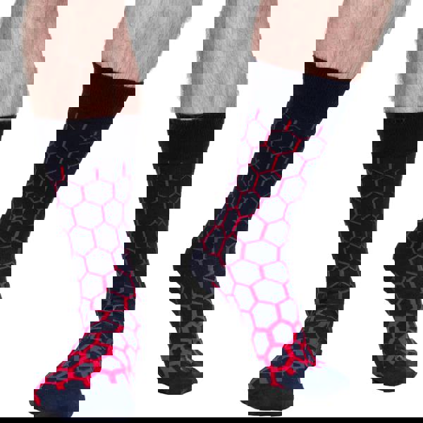 Jemsox 5-Pack Multi Hexagon Organic Cotton Mens Socks