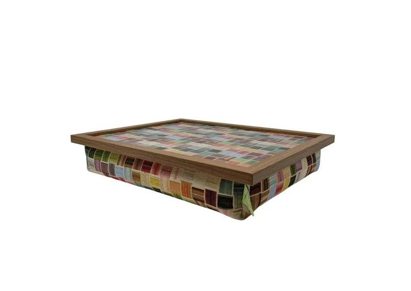 Made in the Mill Luxury Sintra Patterned Lap Tray With Bean Bag