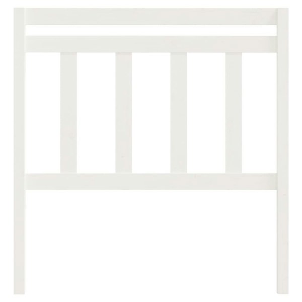 Berkfield Bed Headboard White 106x4x100 cm Solid Wood Pine