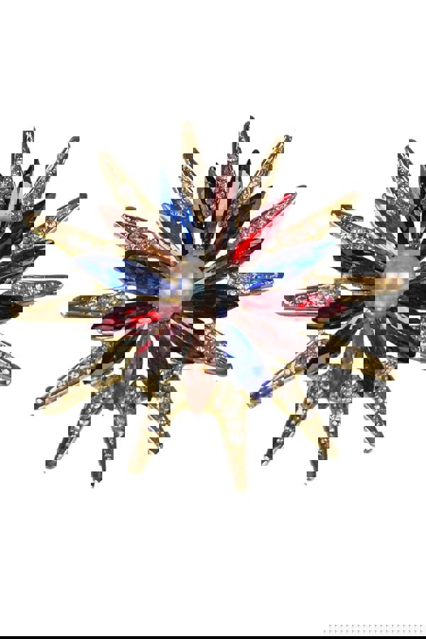 Paulo Due Diamante Daisy Style Flower Brooch