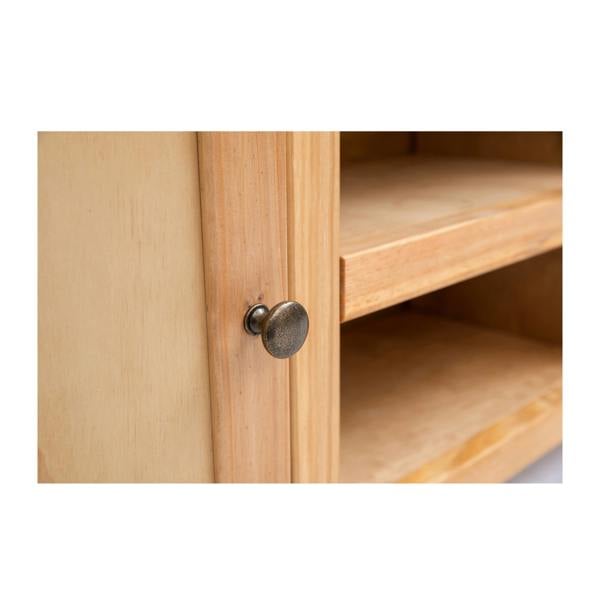 Cabinet Bits Lugo Waxed 2 Door TV Cabinet Brass Knob