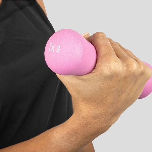 Phoenix Fitness Neoprene Dumbbell Weight 1KG - Pink