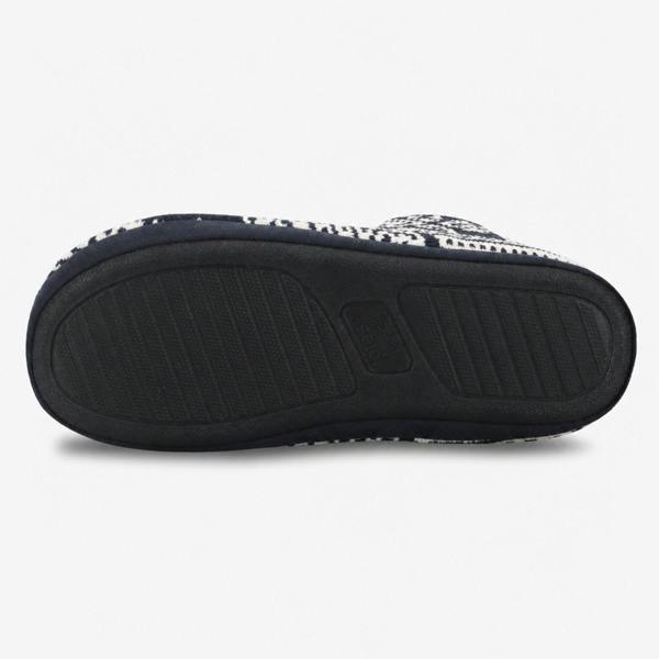 Totes FAIRISLE BOOT SLIPPER Fairisle Slipper Boots Slipper Boots   in  Navy