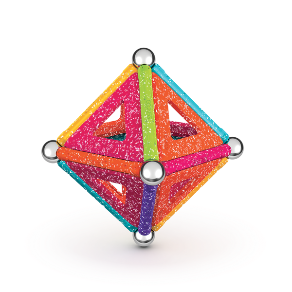 Geomag Recycled Magnetic Glitter Panels – 35 Pieces