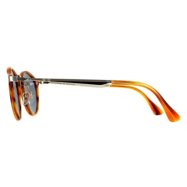 Persol Sunglasses PO3166S 960/56 Striped Brown Light Blue