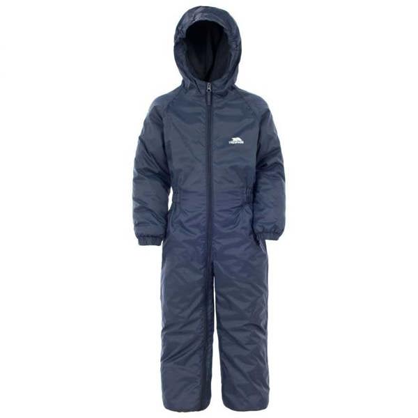 Trespass Dripdrop Padded Waterproof All in One Suit Navy