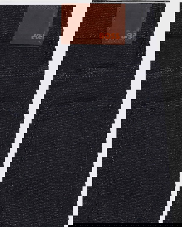 BOSS Orange Re.Maine Mens Regular Fit Comfort-Stretch Denim Jeans Dark Blue 403