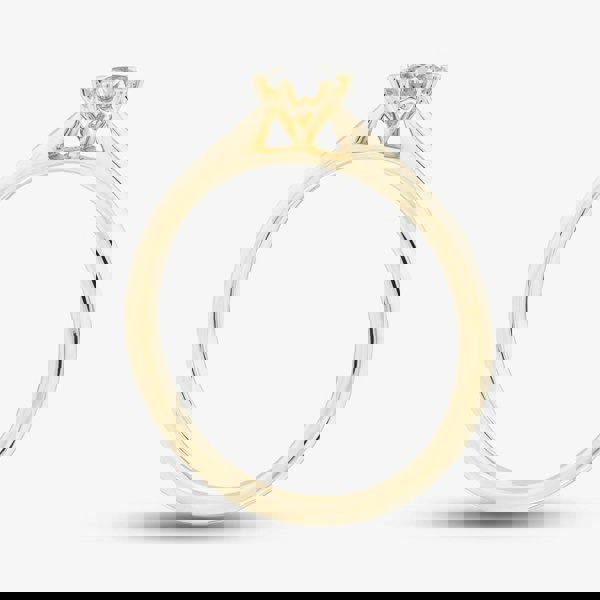 1888 Collection 9ct Yellow Gold 0.20ct Brilliant Cut Diamond Solitaire Ring RPP11-9Y-0.20-H-SI2