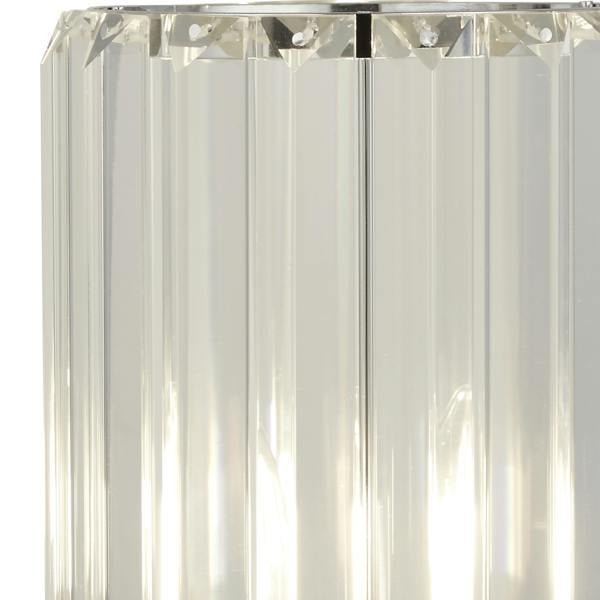 Lighting Collection Modern Faceted Glass Accent Lamp