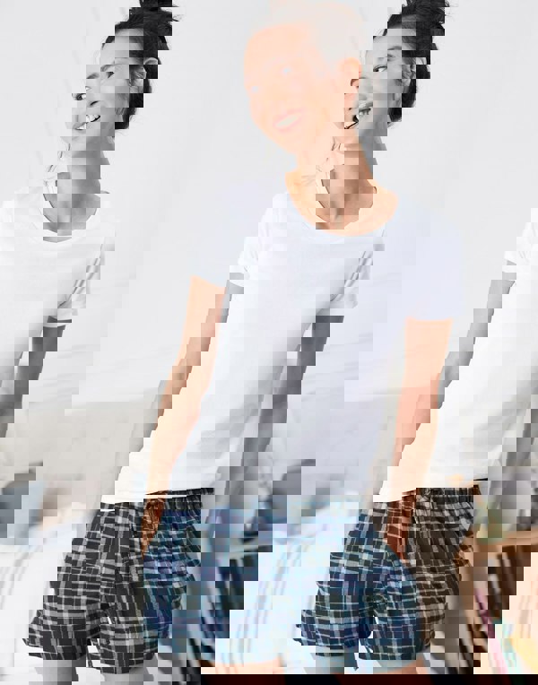 Women's Brushed Cotton Sleep Shorts – Jura Tartan - British Boxers