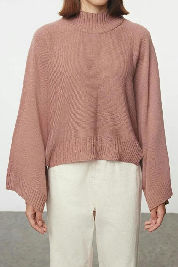 Hoxton Gal Oversized Flared Sleeve Knit Sweater