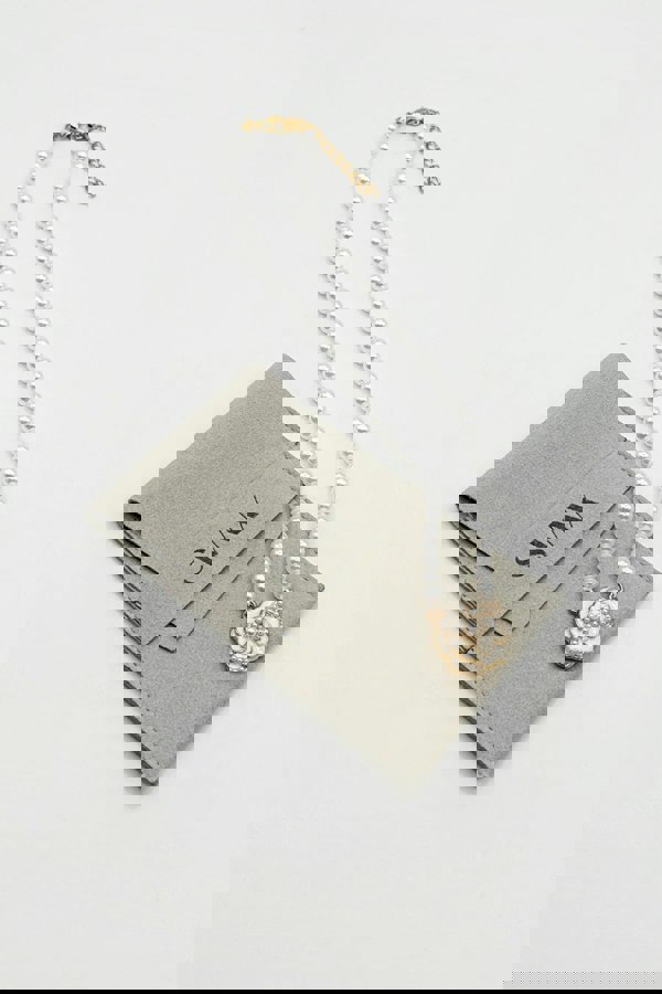 SVNX French Camellia Pearl Necklace - Gift Boxed