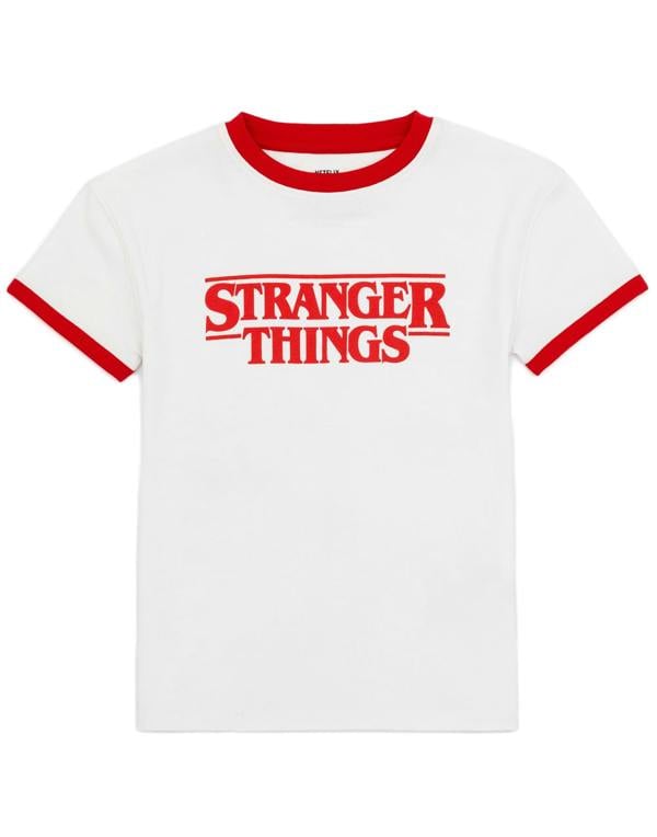 Stranger Things Unisex Kids Multicoloured Logo Short Sleeve Short Leg Pyjama Set