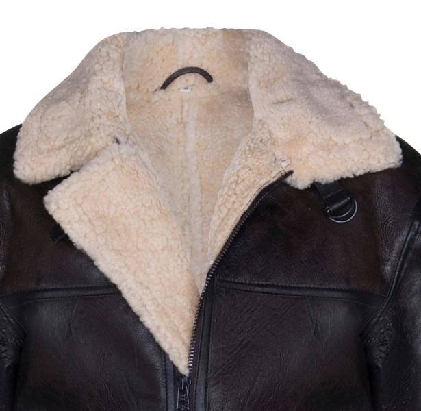 Infinity Leather Mens B3 Shearling Sheepskin Aviator Jacket-Gloucester