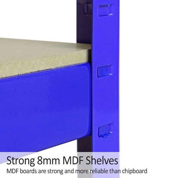 Monster Racking T-Rax Strong Storage Shelves - Blue (120cm W, 45cm D)