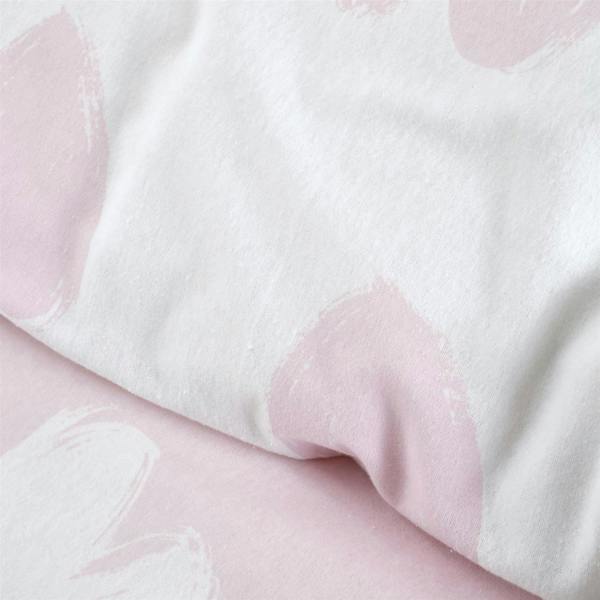 Brushed Hearts Pink Duvet Cover Set