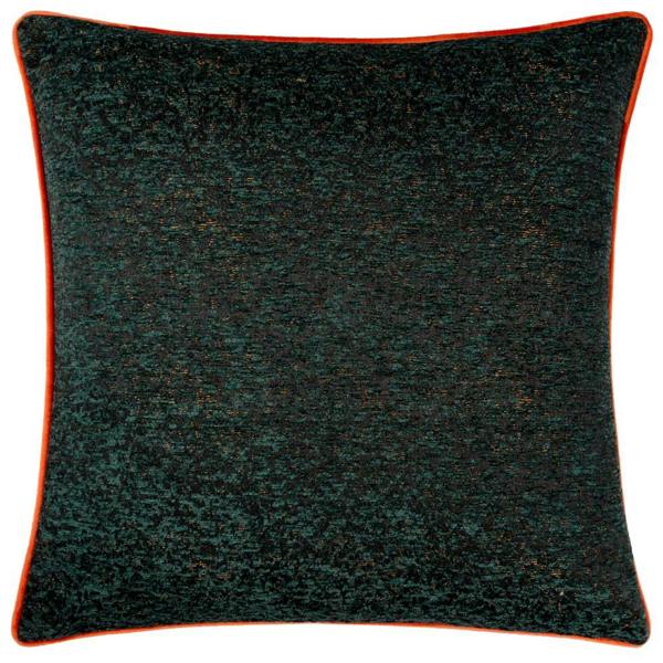 Paoletti Chenille Piped Cushion Cover - Emerald - 