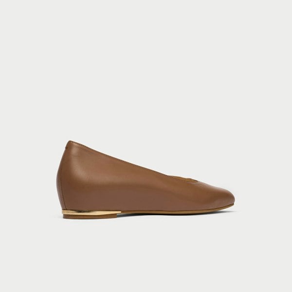 Calla Lucinda Flat Shoes for Bunions & Wide Feet - Tiramisu Leather