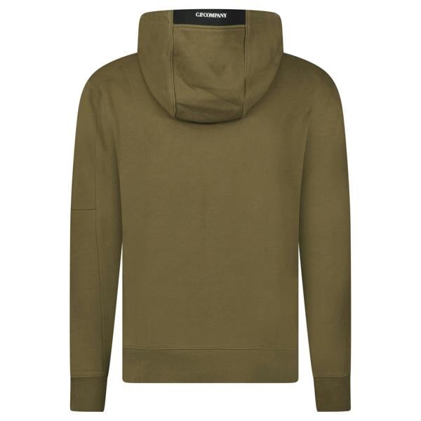 CP Company Diagonal Raised Lens Hoodie Khaki - chancefashionco